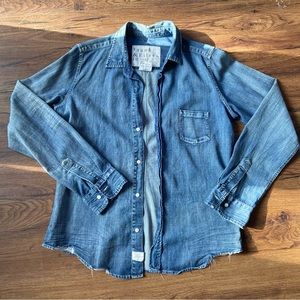 Frank & Eileen Barry denim button up shirt